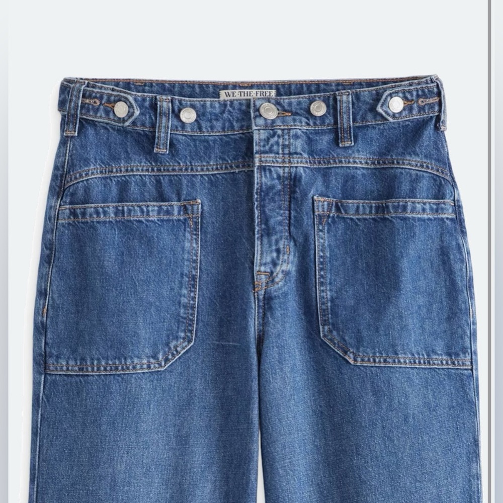 Free People We the Free Palmer Cuffed Jeans - Picture 4 of 6